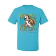 thumbnail image 2 of Wild Bobby, Hooked For Life Matthew 4:19 Quotes, Inspirational/Christian, Men's Graphic Tees, Light Turquoise, Small, 2 of 3