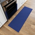 thumbnail image 3 of Ottomanson Non-Slip Rubberback Modern Solid 2x5 Indoor Runner Rug, 20" x 59", Navy, 3 of 14