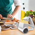 thumbnail image 2 of Cheese Grater, Handheld Rotary Cheese Grater, Small Cheese Grater With Handle, For Cheese, Nuts, Vegetables, Chocolate, 2 of 5