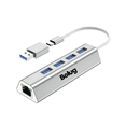 thumbnail image 1 of Adaptador USB-C a Ethernet Gigabit 5 en 1 Hub USB 3.0 con RJ45 y HDMI 4K Belug Plateado, 1 of 5