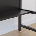thumbnail image 6 of TY Arts & Culture Modern 47" Wood Tone Computer Desk - U-Shaped Steel Legs - Lap Desk with Bookshelf - Black, 6 of 9