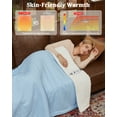 thumbnail image 6 of Heated Blanket Electric Blanket - Waffle Fleece Heating Warming Blankets with Auto Shut Off, for Couch Office Chair Bed, Fuzzy Cozy, Machine Washable, 6 of 8