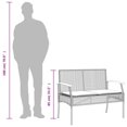 thumbnail image 4 of vidaXL 4 Piece Garden Lounge Set with Cushions Black Poly Rattan, 4 of 5