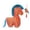 Red#389, variant on Stuffed Animals Plush Toys Soft Cute Horse Dolls for Kids Toddlers Girls Boys Birthday Gift Toy with Colorful Details and Comfortable Material Red