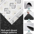 thumbnail image 3 of Black Geometric Diamond Pattern Kitchen Rugs Sets Of 3,Kitchen Runner Rugs Non Skid Washable,Decorative Kitchen Floor Mats for Kitchen,Sink,Laundry,17"x30"+ 17"x47" + 17"x59", 3 of 6