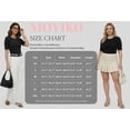 thumbnail image 7 of MOYIKO Half Sleeve T Shirts for Women Summer Trendy Crewneck Tops Spring Casual Slim Fitted Basic Tees, 7 of 7
