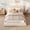 Beige, variant on King Size Cloud Upholstered Platform Bed Frame With Soft Plush Fabric Padded Curved Headboard Reinforced Steel Slat Support No Box Spring Required,Easy Assembly