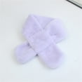 thumbnail image 2 of Duoif Scarf for Women Fleece Boys Girls Scarf Warm Winter Autumn Kids Collar Scarf Neck Warmer Children Scarf Shawl Scarf Purple, 2 of 3