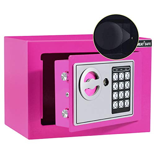JUGREAT Safe Box with Induction Light,Electronic Digital Security Safe