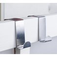 thumbnail image 3 of Paquete de 10 ganchos de puerta de acero inoxidable, reversibles, sin perforaciones, ganchos para sombreros, para puertas, armarios, cajones, baños, dormitorios, cocina Sincero Electrónica, 3 of 5