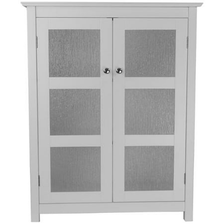 Essential Home Furnishings Highland White Double Glass Door Floor