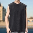 thumbnail image 2 of Gibobby Men's Cotton Linen Tank Top Shirts Casual Sleeveless Lace Up Beach Hippie Tops Bohemian Renaissance Pirate Tunic(XL,Black), 2 of 8