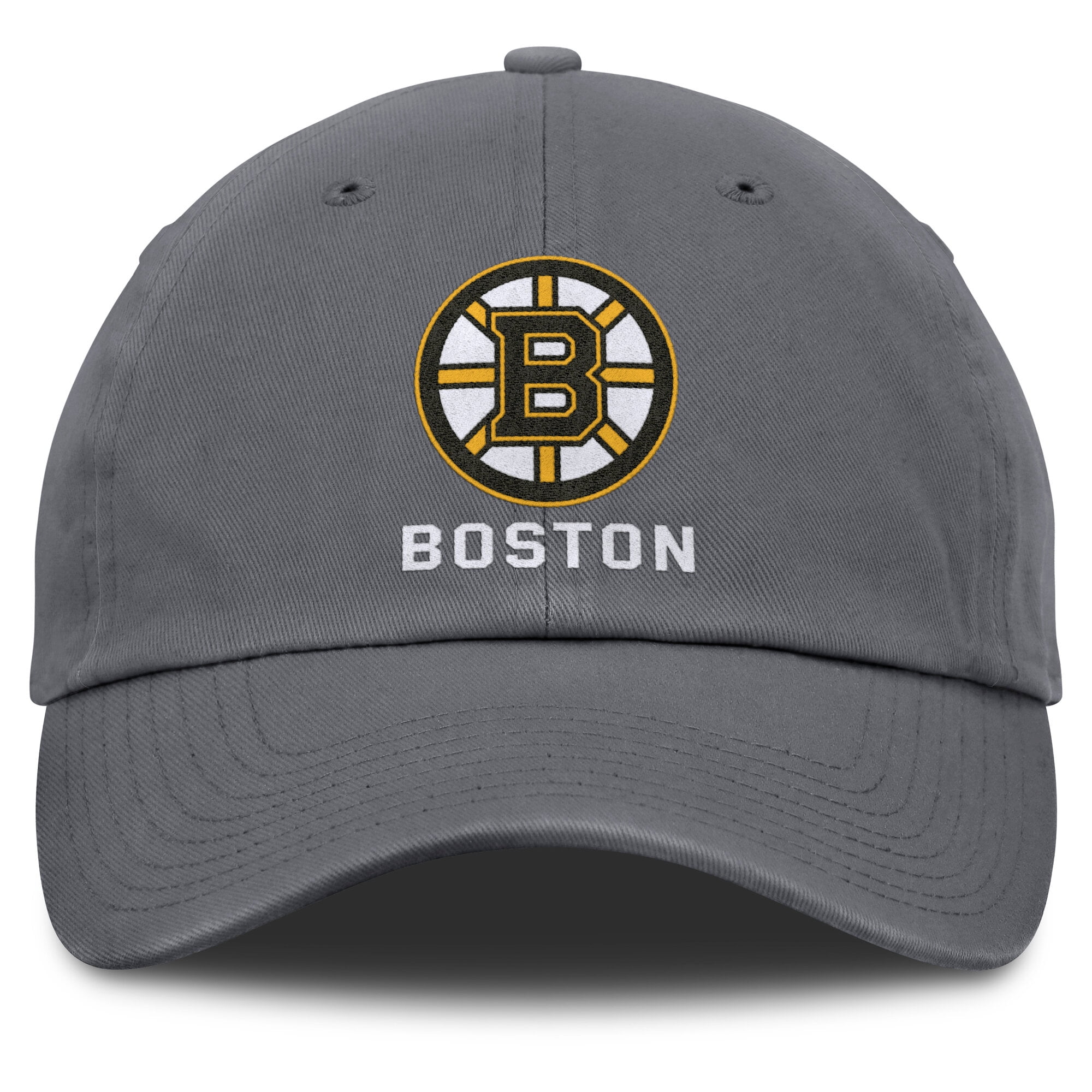 Men's Fanatics Charcoal Boston Bruins Washed Adjustable Hat
