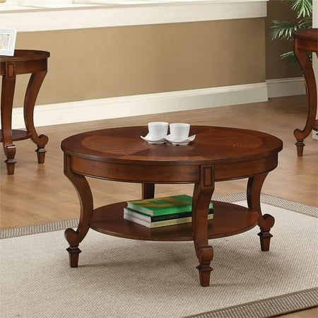 Coaster Coffee Table With Curved Legs In Warm Brown Coaster Coffee Table With Curved Legs In Warm Brown