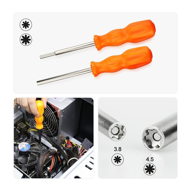 pitrice Tournevis N64 Opération Facile Tournevis Lisses Robustes Résistance à la Corrosion Outils de Réparation Ruban de Travail 3.8MM 3.8MM