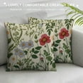 thumbnail image 3 of COMIO  Spring Pillow Covers, Sage Green Herb Wild Floral Decorative Outdoor Throw Pillows Green Plant Flower Farmhouse Cushion Pillow Covers for Sofa Couch Outdoor Decor, 3 of 5