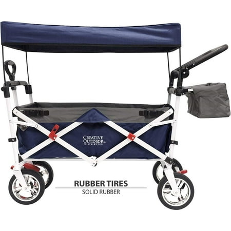 Creative Outdoor Collapsible Folding Push Pull Navy Wagon Stroller Cart