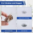 thumbnail image 3 of Neighborly Nook Upgraded 3 in 1 Bathroom Sink Stopper 3PCS Universal Pop Up Sink Drain Strainer,with Removable Stainless Steel Filter Basket Hair Catcher, Standard 1.1''~2.36'' Sink Basin Hole,Chrome, 3 of 6