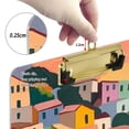 thumbnail image 6 of FORMRS Acrylic Clipboard with Low Profile Clip Standard A4 Letter Size, 12.5" x 9", Purple Cityscape Painting, 6 of 8