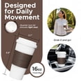 thumbnail image 2 of Copco Acadia 16oz Travel Mug - Insulated Reusable Coffee Tumbler - Brown, 2 of 7