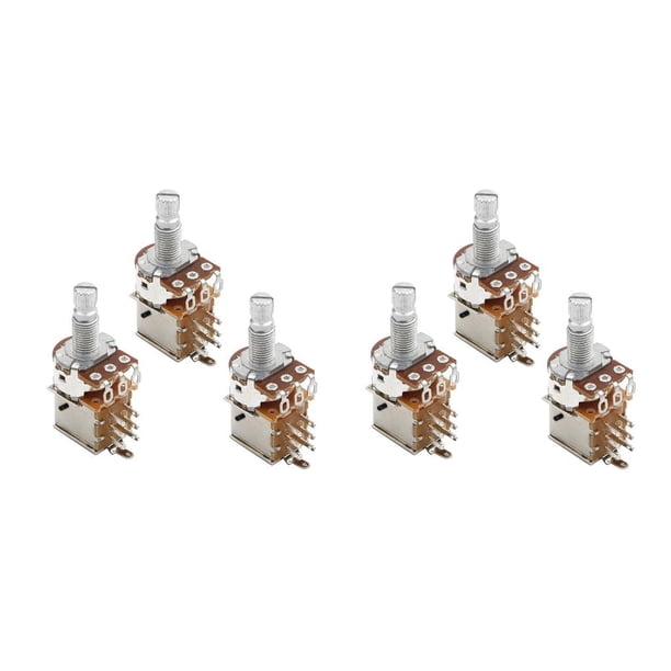 Eigraketly 3 uds potenciómetro Push Pull interruptor de tono de volumen accesorio de interruptor de palanca de guitarra eléctrica, A500K A500K 2piezas