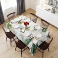 thumbnail image 6 of White Floral Table Cloth Waterproof Tablecloths, Botanical Magnolia Flower Leaves Butterfly Tablecloth Dining Table Cover for Kitchen Party Tabletop Outdoor, Rectangle Tablecloth 54x108 Inch, 6 of 9