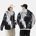 thumbnail image 2 of KLL Butterfly Angel Wings Art Print Men's Women’s UPF 50+ Sun Protection Outdoor Hoodie Jacket Long Sleeve Fishing Hiking Performance Shirt- XX-Large, 2 of 5