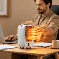 thumbnail image 6 of HIBIBUD 2026 New Desktop Mini Heater,Compact Personal Warm Fan,Silent Energy Saving Small Heater for For Home,Office,Bedroom,Dorm Workspace,Study Table,Countertop,Nightstand, 6 of 7