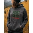 thumbnail image 2 of Charming Xmas Christmas Hoodie for Men Women, Holiday Pullover Hooded Sweatshirt, Cozy Cotton Poly Blend, Funny Winter Xmas Gift Outfit, 2 of 5