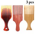thumbnail image 2 of 3PCS Hair Pick Comb Wooden Professional Hair Styling Pick Hair Lift Comb, 2 of 7