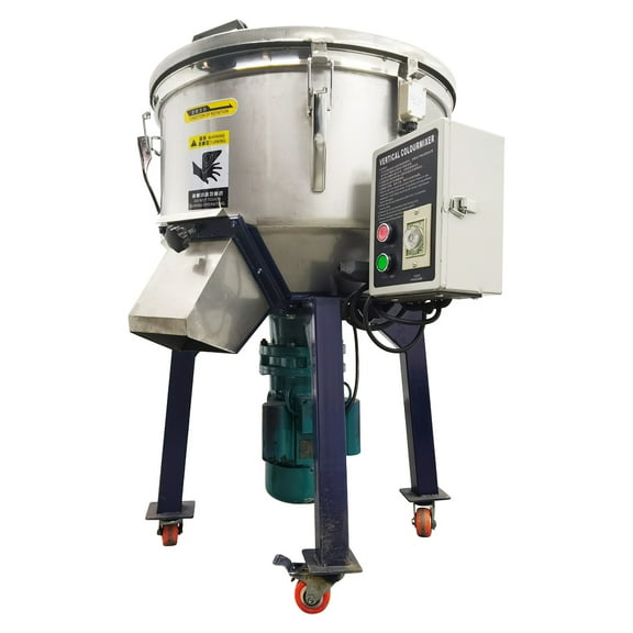 110 Lbs Vertical Powder Granule Mixer Color Mixer Blender Mixing Machine Material Stirrer Stainless Steel 110V