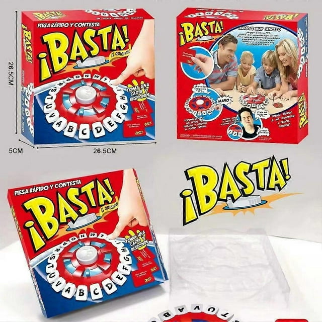 Parent-child interactive fast-paced word game Quick thinking letter pressing game Spanish version