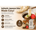 thumbnail image 4 of Japanese Style Flat Udon Noodles, 7.65 oz x 4 Packs, 4 Servings, Wide Smooth Noodles, Quick Easy Meal, 4 of 5