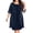 Navy, variant on Mother of the Bride Dresses for Women Plus Size Sparkly Midi Dresses Glitter Mesh Sequin Dress 3/4 Sleeve Wedding Guest Dresses Crew Neck Formal Dress