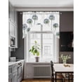 thumbnail image 3 of Botanical Flowers Swag Valances for Windows, Small Curtains Drapes, Simple Country Wild Florals Plants Kitchen Window Curtains Over Sink Window Treatment Valance for Bedroom/Bathroom 56"x36", 3 of 5