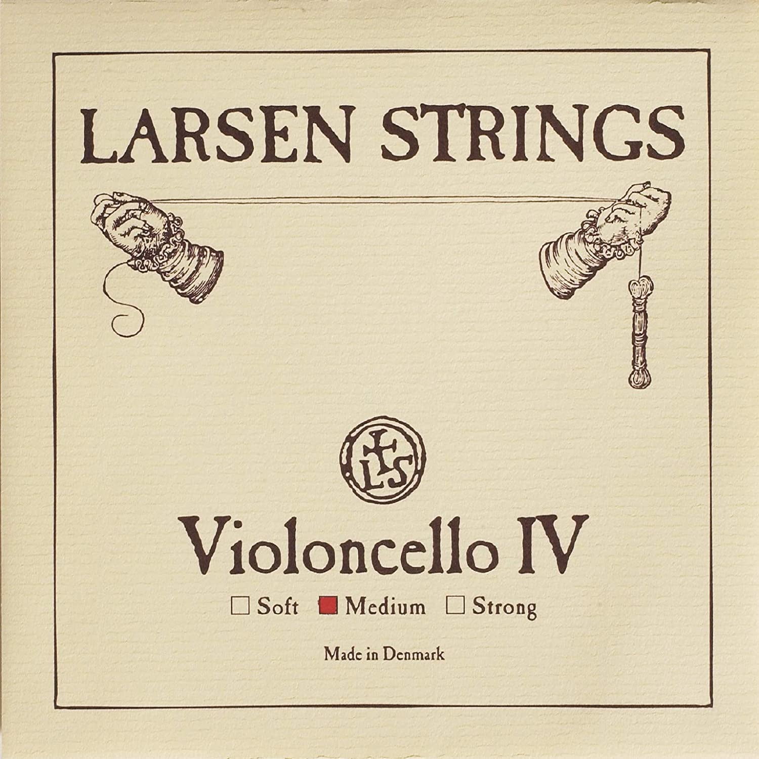 Larsen Strings Original Cello String Set 4/4 Size, Medium