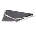 thumbnail image 2 of Awntech 24 Ft Destin Manual Heavy Duty Patio Retractable Awning with Protective Hood (288in x 10.38in x 120in), Gunmetal, 2 of 8