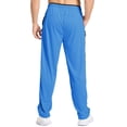 thumbnail image 2 of Tyhengta Mens Pants Athletic Open Bottom Running Pants Mesh Mens Sweatpants with Pockets Royalblue/Black S, 2 of 8
