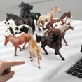 thumbnail image 2 of Simulation Horse Model Realistic Horse Figurine Statue Sculpture Home Office Desktop Decoration Ornament Educational Animal Toy, 2 of 8