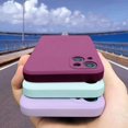 thumbnail image 2 of Original Square Liquid Silicone Phone Case For iPhone 14 13 12 Pro Max Mini Plus SE 2023 Shockproof Back Cover, 2 of 5