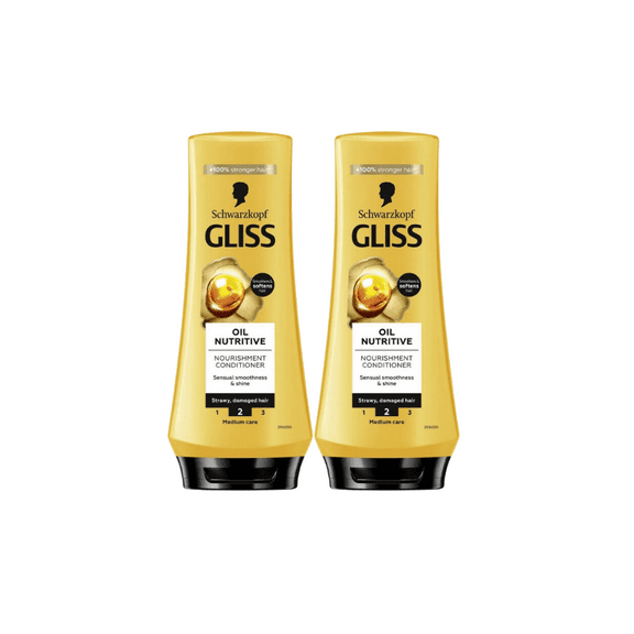 Schwarzkopf Gliss Conditioner Oil Nutritive 360 ml 2 Pack