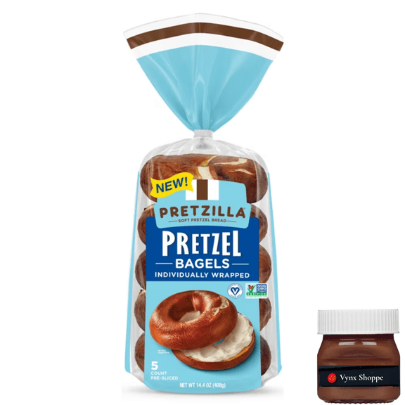 Pretzilla Soft Pretzel Bagels, Individually Wrapped, 14.4oz, 5ct