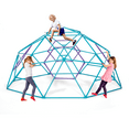 thumbnail image 2 of Plum Play Phobos, Jungle Gym, 5ft Climbing Dome - Kids Outdoor Play Equipment, Monkey Bars for Kids, Durable, Outdoor Playground, Metal, Rust Resistance, Easy Assembly, Ground Anchors, Teal & Purple, 2 of 4