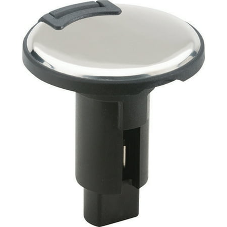 UPC: 0022697016447 | Attwood 910R2PSB-7 LightArmor 910R Series Round 2-Pin Light Base – Overmold 306 SS Black Cover