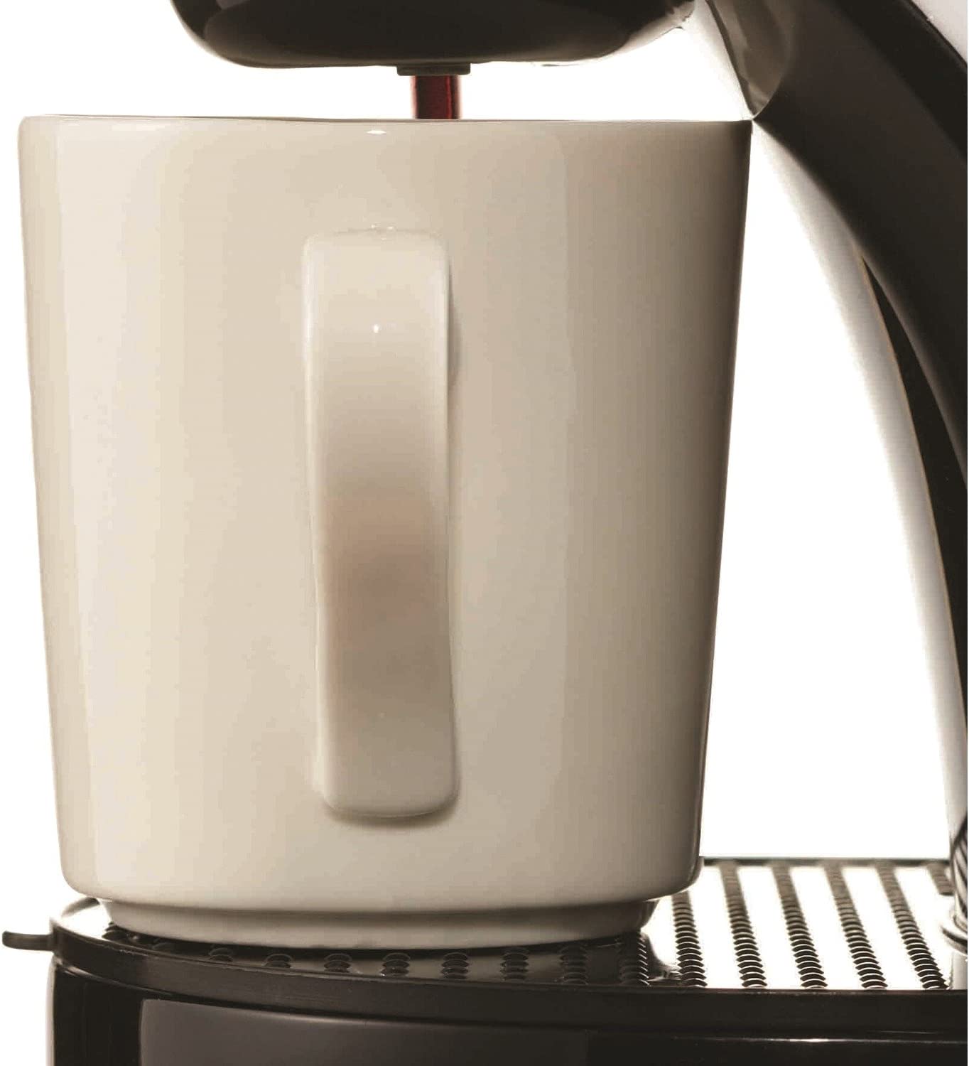 Brentwood TS-112W Coffee Maker with Ceramic Mug, Single Serve, White