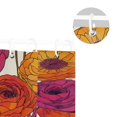 thumbnail image 5 of Yayeee Shower Curtain with Hooks 72"x72" Waterproof Fabric Bathroom Hanging Decor, Purple Hand Drawn Floral, 5 of 5