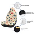 thumbnail image 6 of Car Seat Covers Are Protected From Dust And Spillage And Elastic Straps Are Easy To Install For Easy Car Suv Truck Delivery Independence Day Theme Elements Star (1) 1, 6 of 8