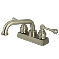 Kingston Brass KB2478BL 4 in. Centerset 2-Handle Laundry Faucet, Brushed Nickel