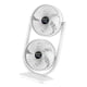thumbnail image 1 of Ventilador de ventilador de escritorio liviano Operación tranquila Operación Doble 3 velocidades Configuración para el dormitorio de la, 1 of 8