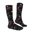 thumbnail image 3 of Picia Women Crew Soft Moisture-wicking Socks Galaxy Pattern Design Cotton Socks, One Size fit All, 3 of 9